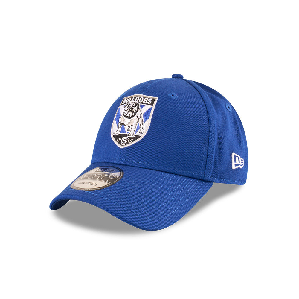 Canterbury-Bankstown Bulldogs Youth Hat - NRL 2025 Badged Blue OTC 9Forty Kids Strapback Cap - New Era